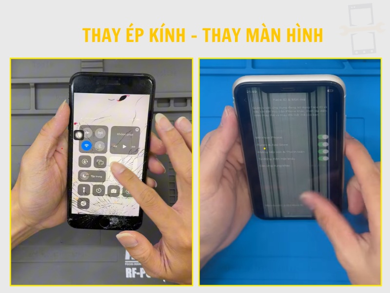 Phân biệt khi nào cần ép kính và khi nào cần thay màn hình