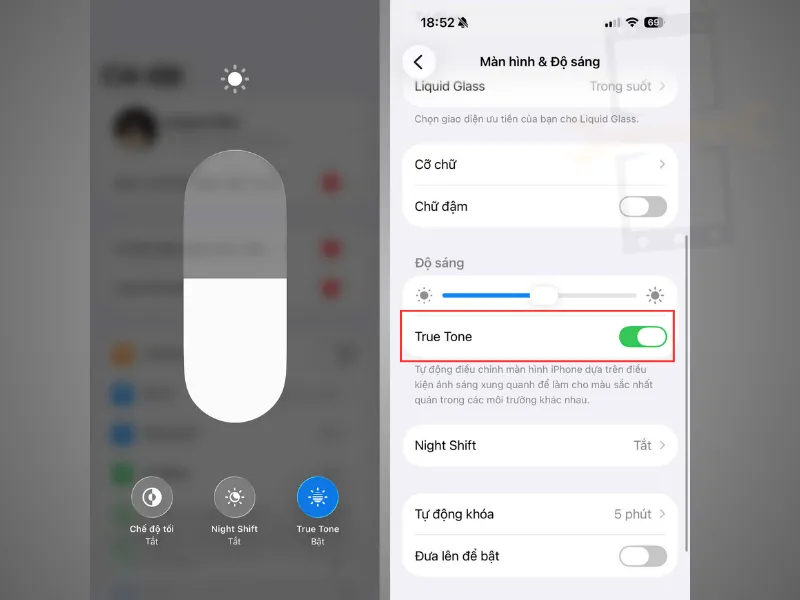 Hướng dẫn kiểm tra True Tone sau khi thay màn hình