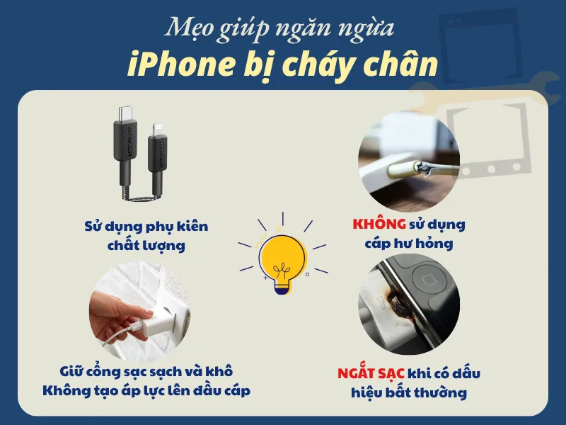 Mẹo ngăn ngừa iPhone bị cháy chân