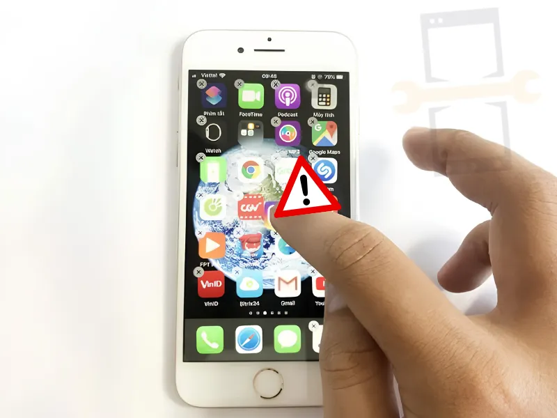 Nguyên nhân iPhone bị loạn cảm ứng sau khi thay màn hình