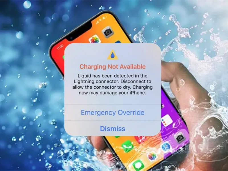Nguyên nhân iPhone cảnh báo chất lỏng