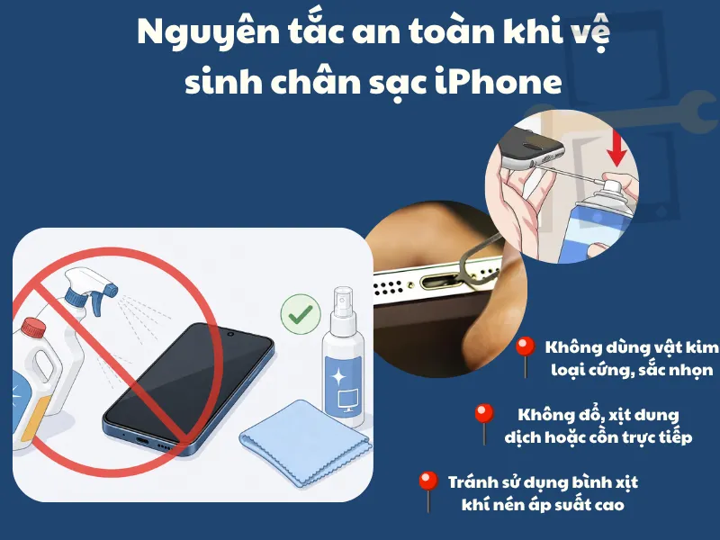 Nguyên tắc an toàn khi vệ sinh