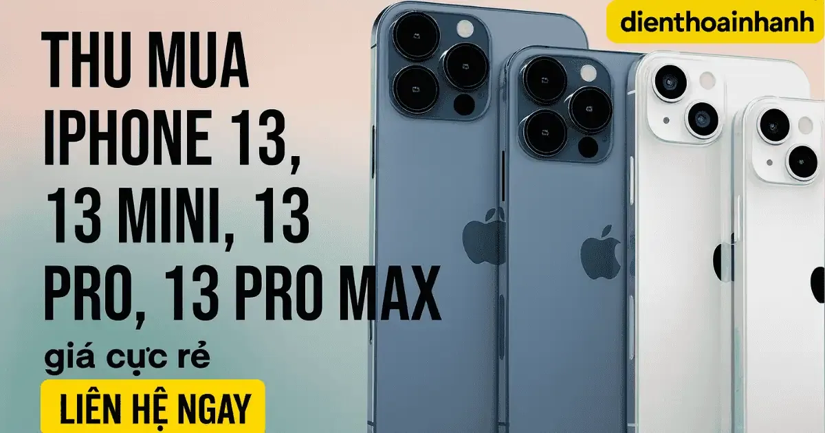 Quy trình thu mua iPhone 13 cũ tận nơi đơn giản chỉ trong 3 bước
