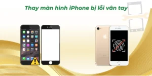 Thay màn hình iphone bị lỗi vân tay