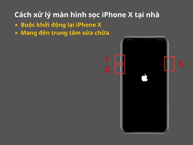 Cách xử lý iPhone X bị sọc màn tại nhà