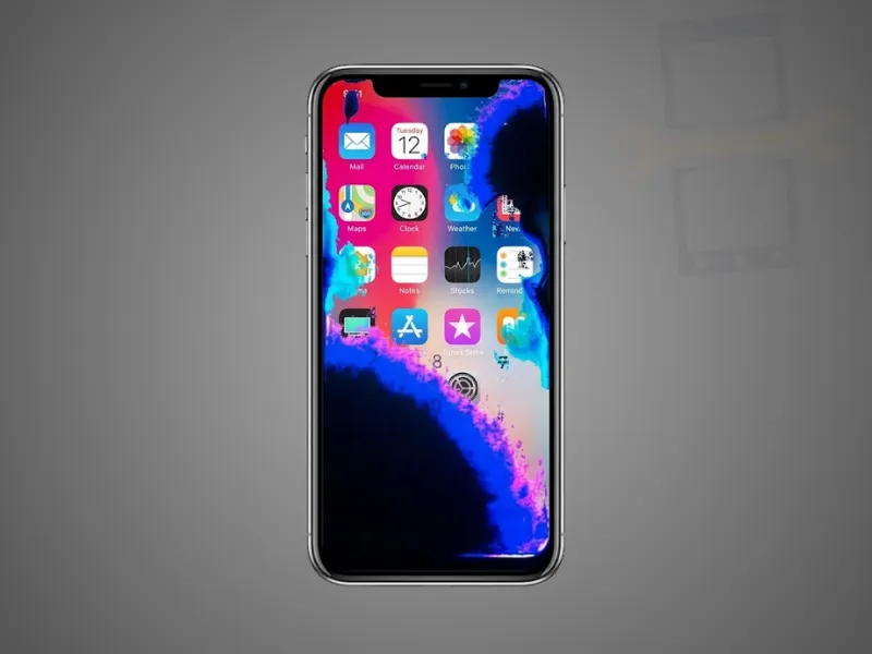 Dấu hiệu chảy mực màn hình iPhone X
