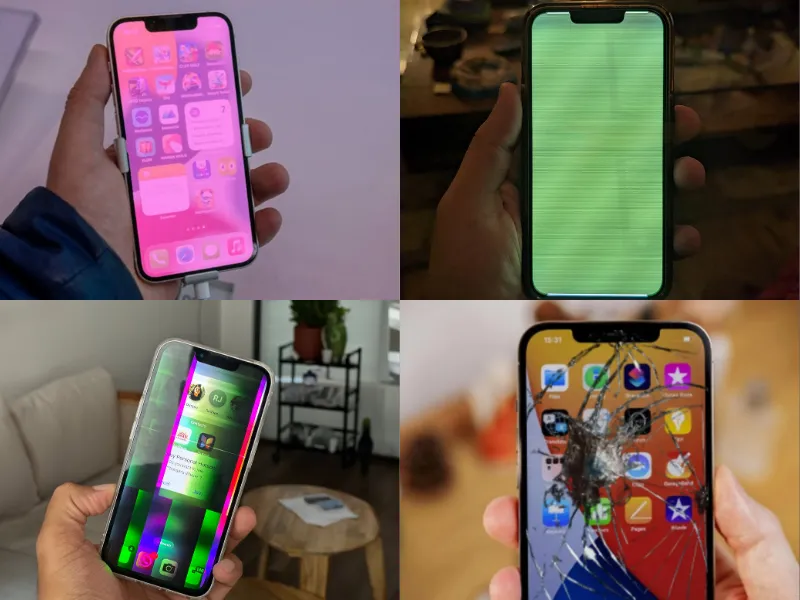 Dấu hiệu nhận biết iPhone bị hư màn hình