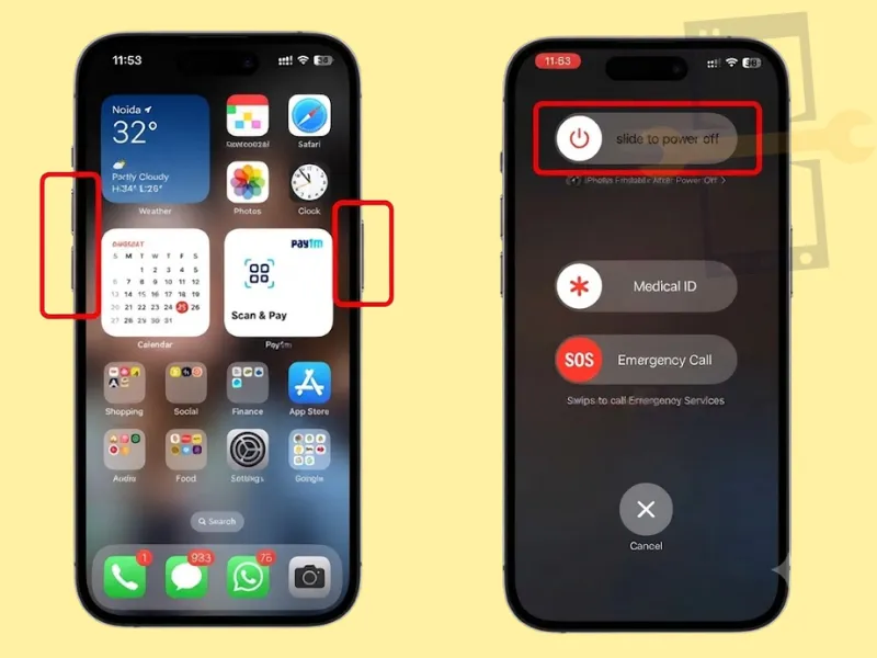 Khởi động lại iPhone