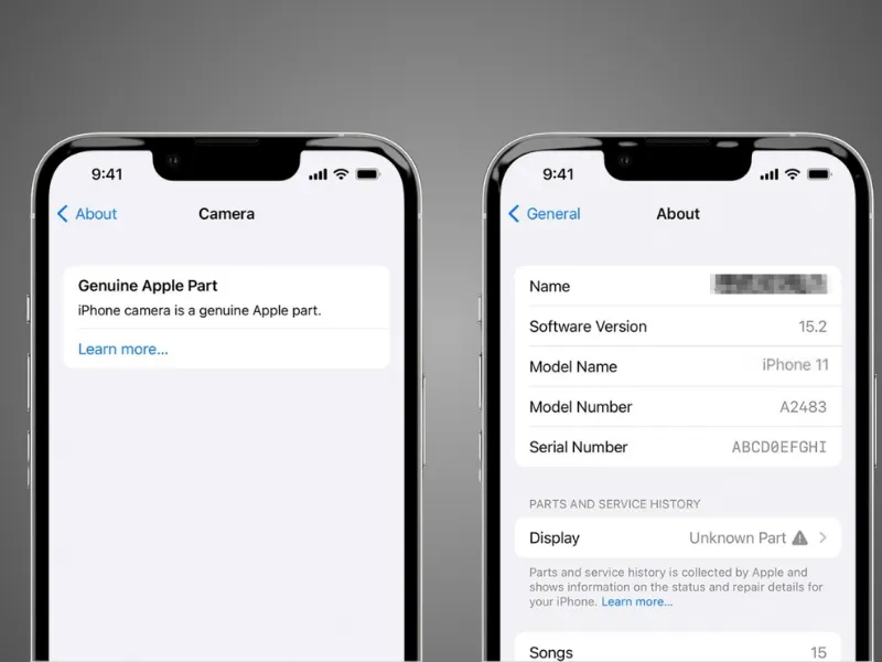 Kiểm tra màn hình iPhone 11 zin hay lô