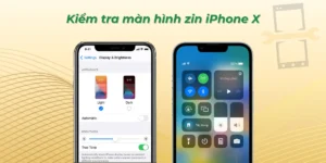Kiểm tra màn hình zin iPhone X