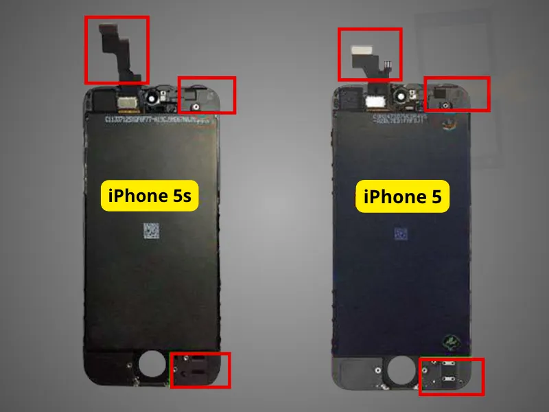 Màn hình iPhone 5 thay cho 5s được không?