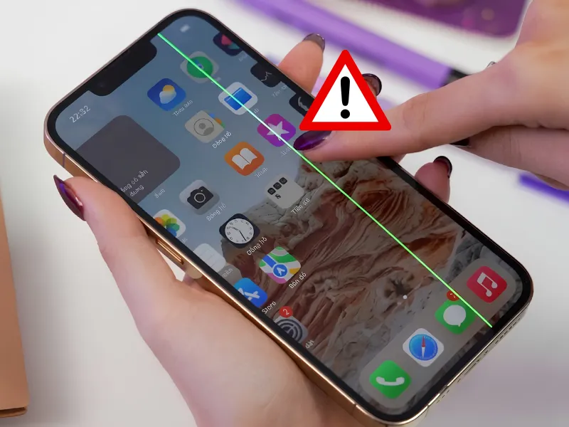 Nguyên nhân iPhone bị sọc màn hình liệt cảm ứng