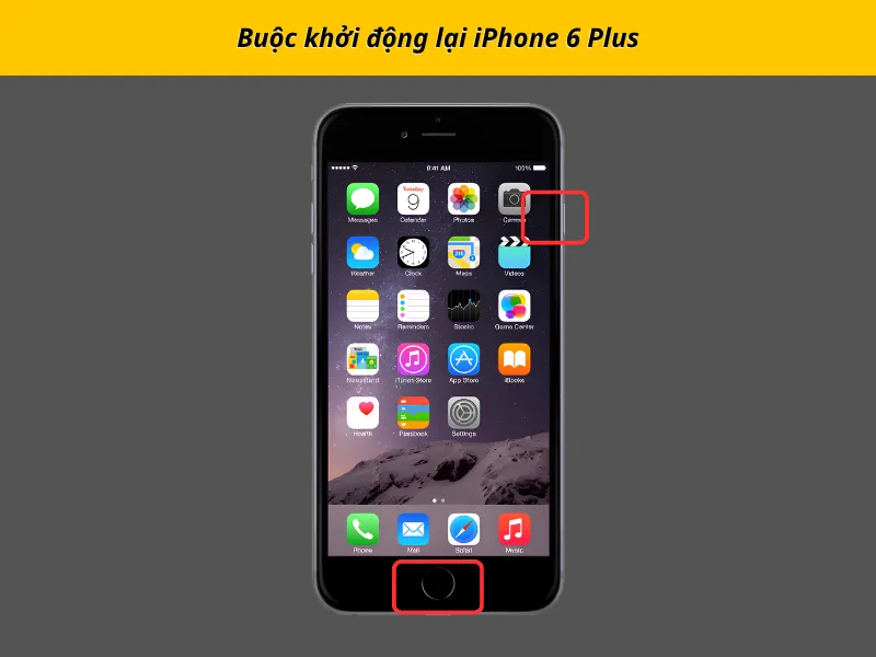 Buộc khởi động lại iPhone 6 Plus