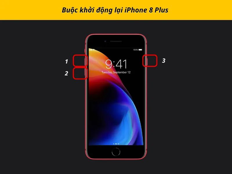 Buộc khởi động lại iPhone 8 Plus
