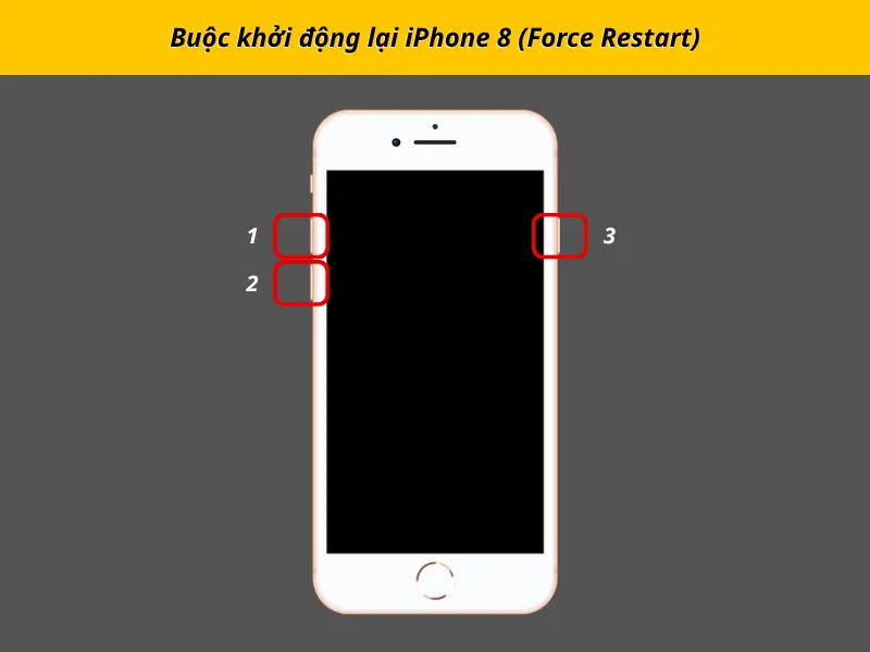 Buộc khởi động lại iPhone 8