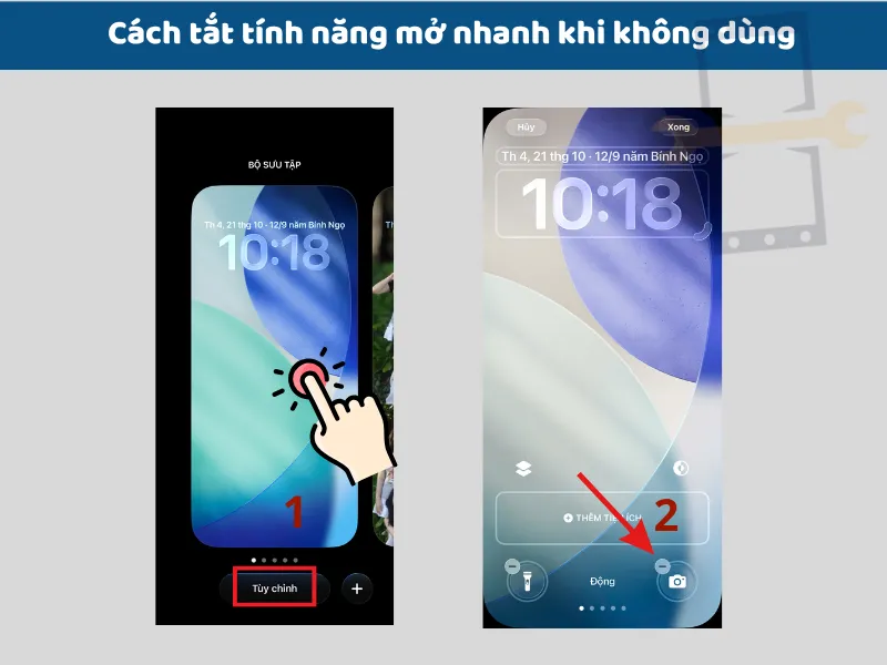Cách tắt tính năng mở nhanh khi không dùng