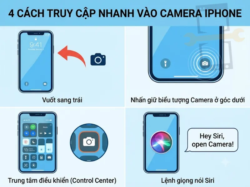 Cách truy cập nhanh vào camera