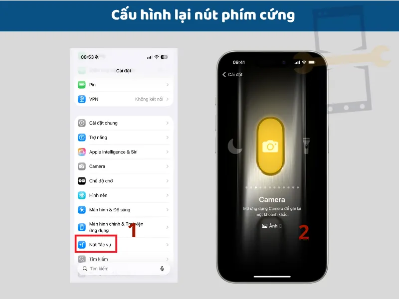 Cấu hình lại nút phím cứng