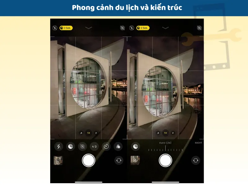 Chụp phong cảnh du lịch và kiến trúc