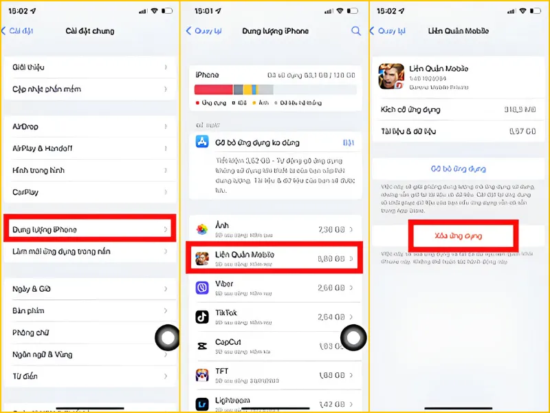 Giải phóng dung lượng iPhone 6 Plus