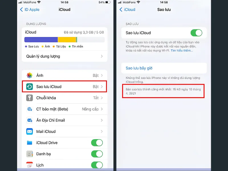 Hướng dẫn sao lưu dữ liệu khi gặp lỗi cảm ứng iPhone 5