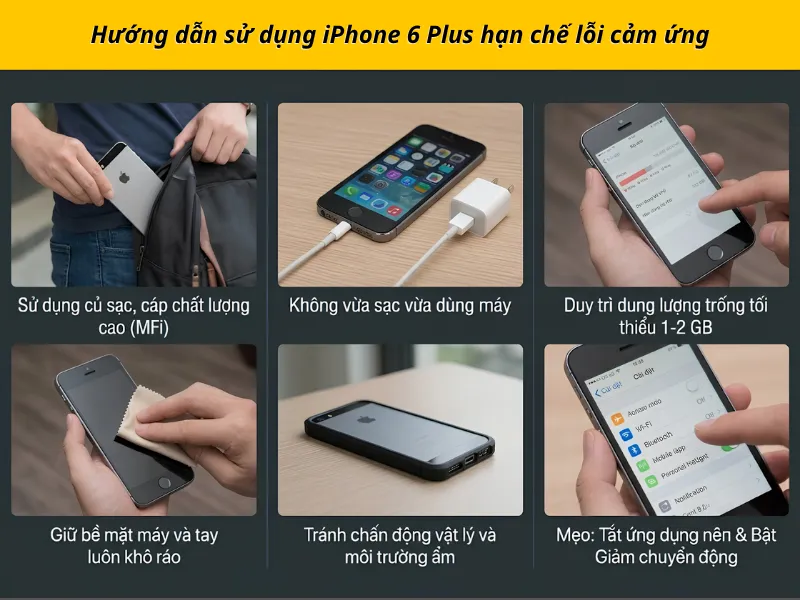 Hướng dẫn sử dụng iPhone 5s hạn chế lỗi cảm ứng