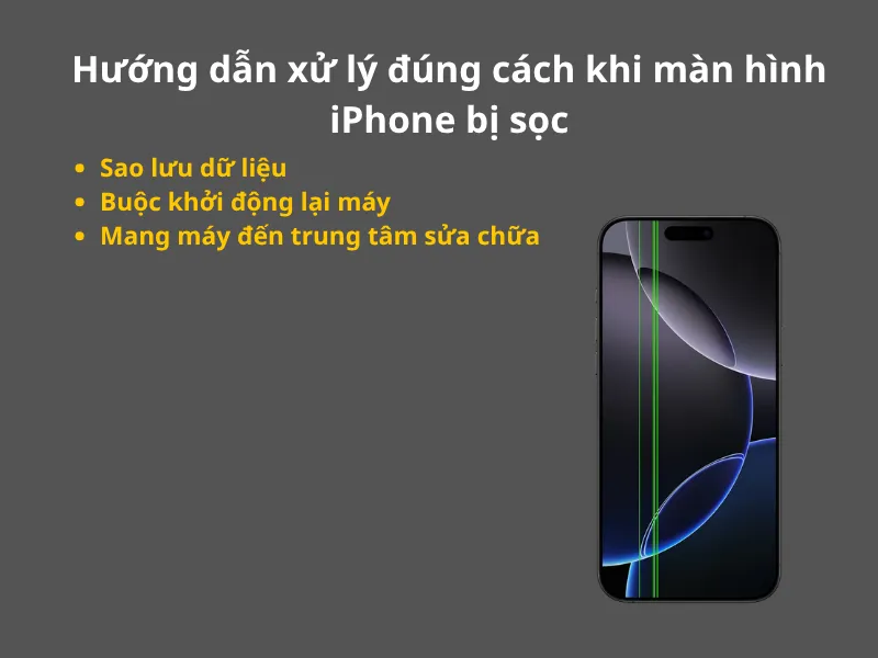 Hướng dẫn xử lý đúng cách khi màn hình iPhone bị sọc