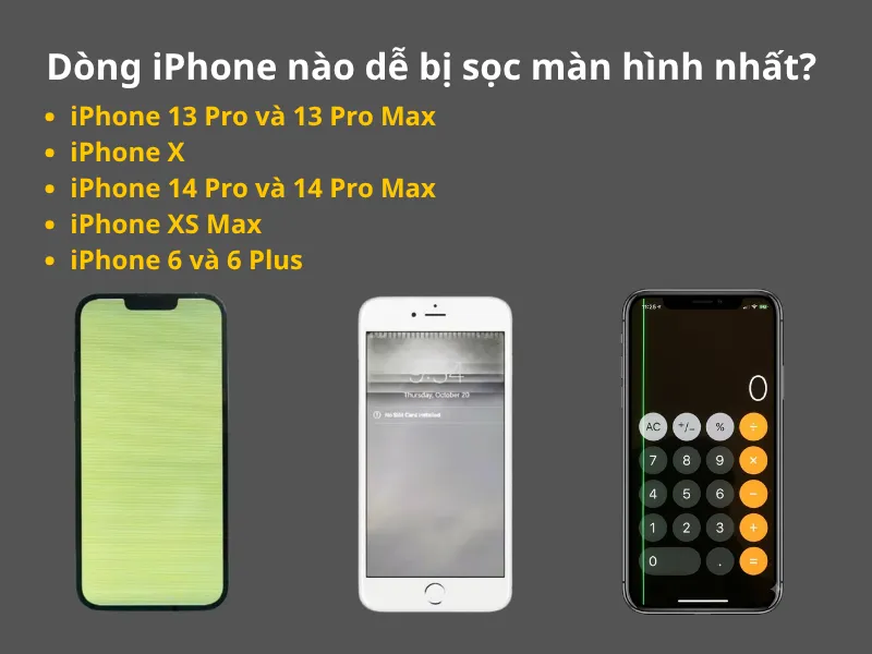 Dòng iPhone nào dễ bị sọc màn hình nhất? 