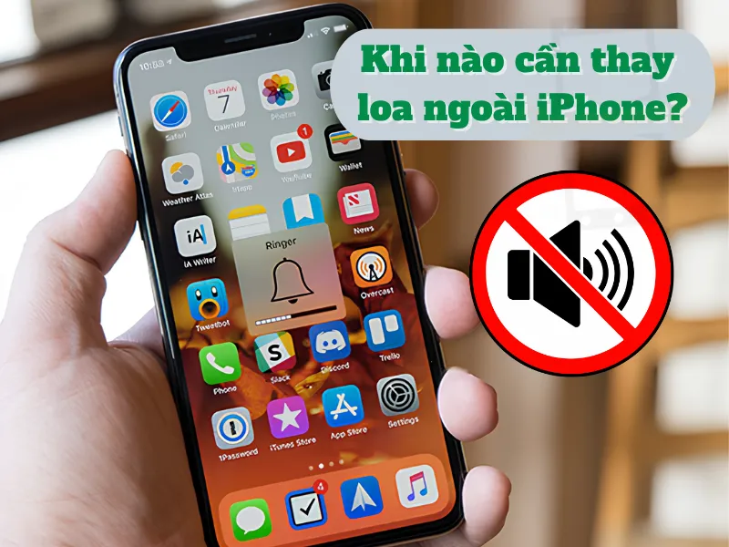Khi nào cần thay loa ngoài iPhone 6s