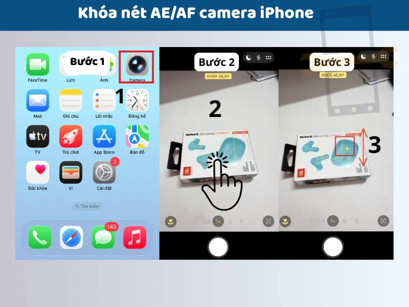 Khóa nét camera iPhone