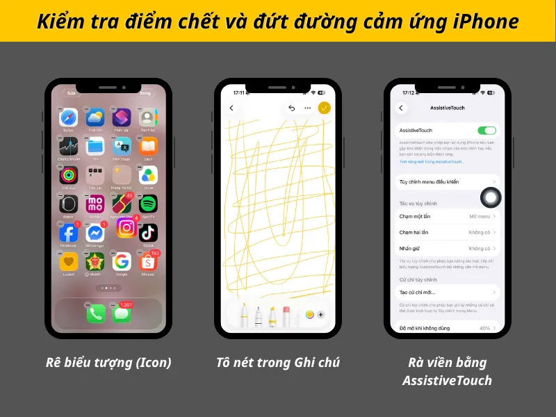 Kiểm tra điểm chết và đứt đường cảm ứng