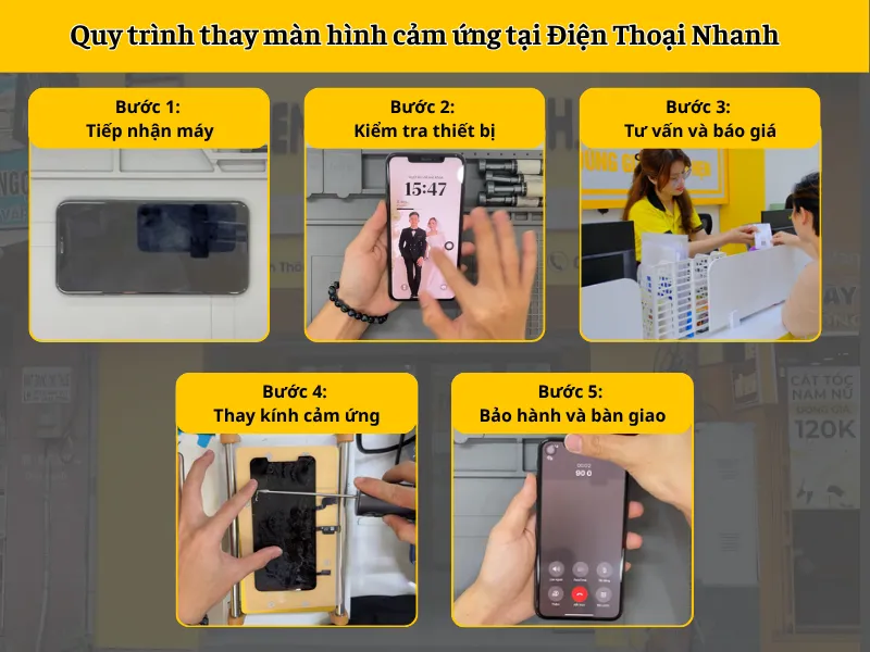 Địa chỉ thay màn hình cảm ứng iPhone uy tín