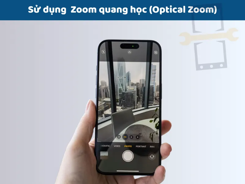 Sử dụng zoom quang học trên camera iPhone