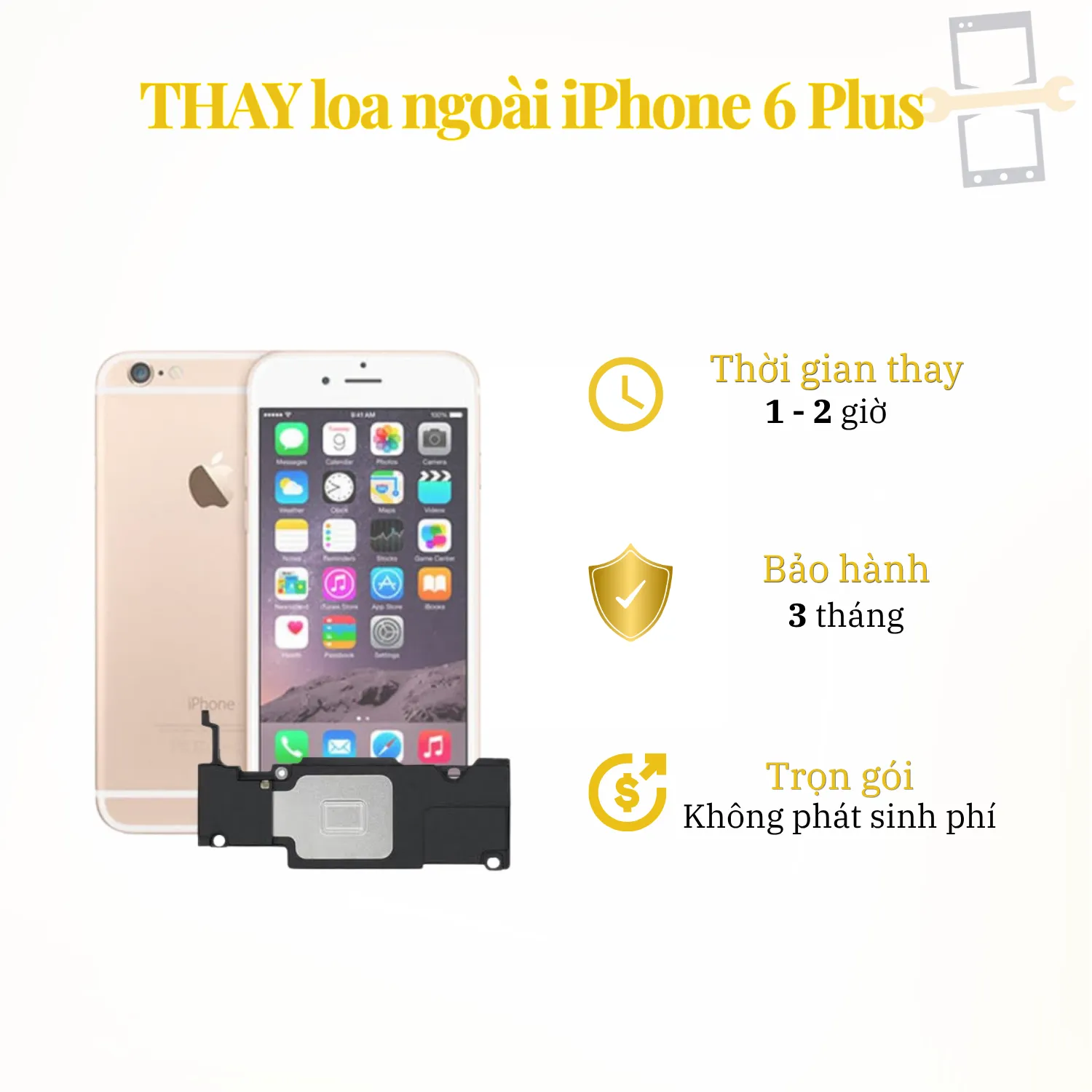 Thay loa ngoài iPhone 6 Plus