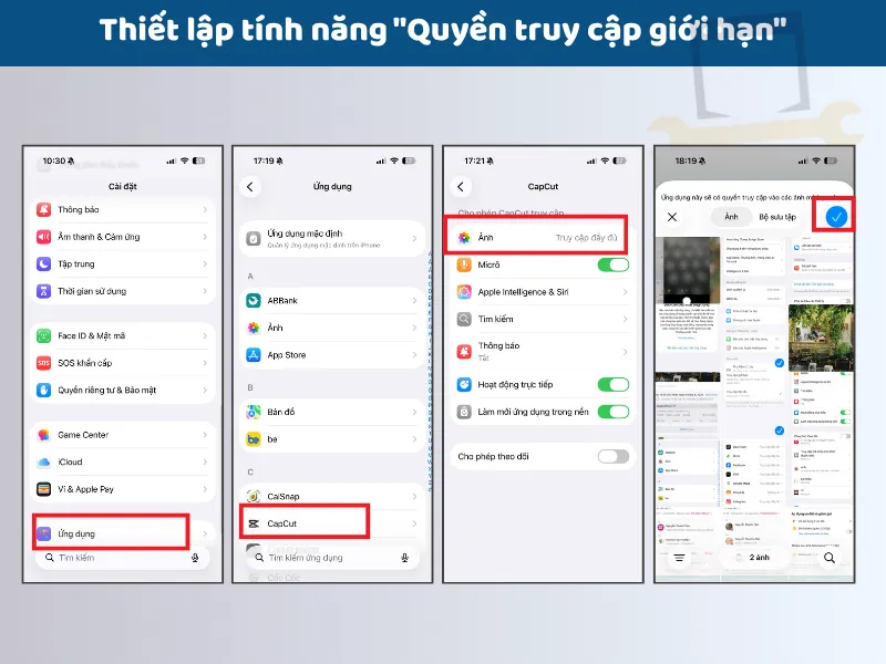 Thiết lập tính năng quyền truy cập giới hạn